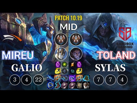 HLE Mireu Galio vs SB TolanD Sylas Mid - KR Patch 10.19