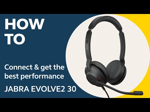 Ausinės JABRA Evolve2 30 USB-A MS Stereo video