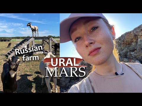 Mars im Ural, Jekaterinburg und russischer Bauernhof in der Region Swerdlowsk