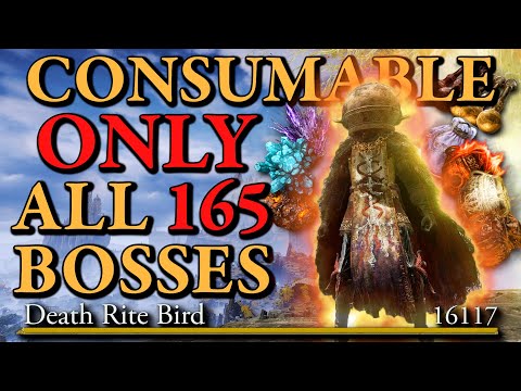 Elden Ring All (165) Bosses CONSUMABLE Only Challenge Run