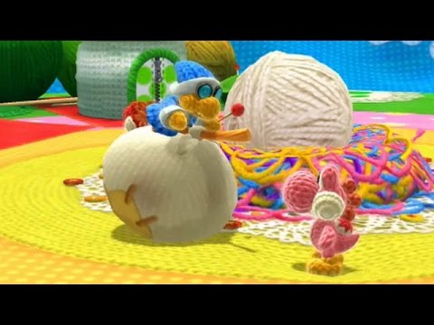Yoshi's Woolly World - 100% Walkthrough Part 1 - World 1