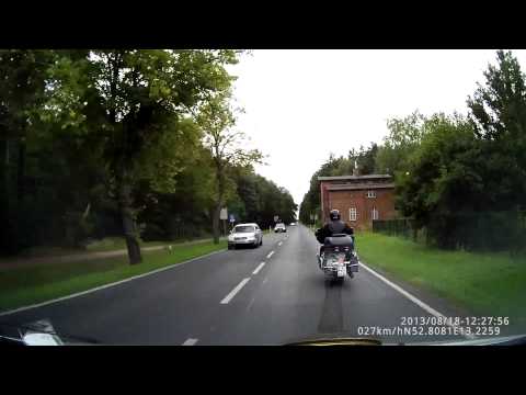 Nötigung durch Motorrad