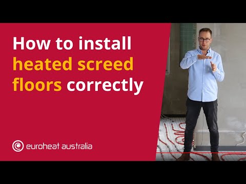 Avoiding disaster: How to install heated screed floors correctly