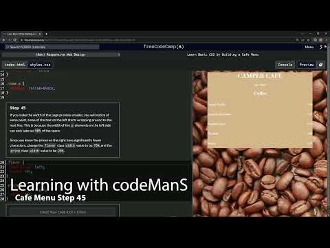 Learn Basic CSS by Building a Cafe Menu - Step 45
