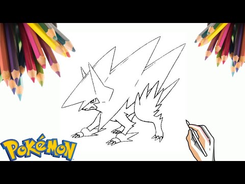 COMO DESENHAR O POKÉMON MEGA MANECTRIC | HOW TO DRAW MEGA MANECTRIC POKEMON