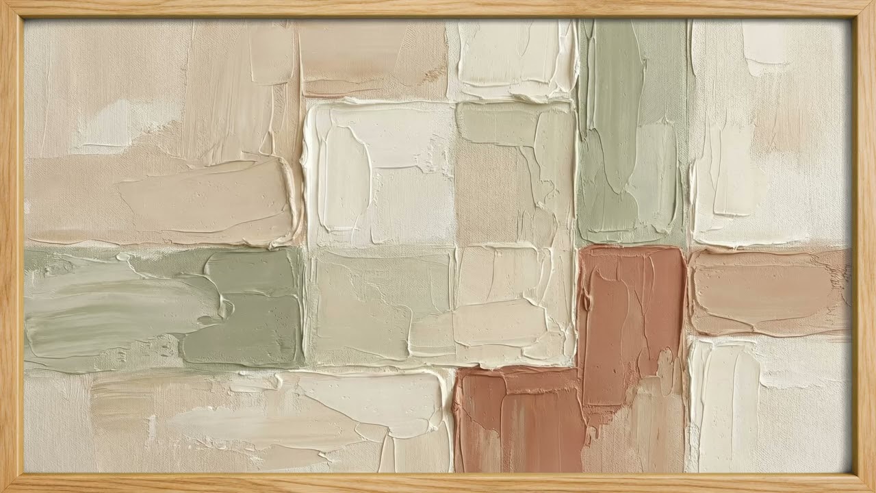 Neutral Textured Abstract | 8 Hours 4K Frame TV Art Screensaver
