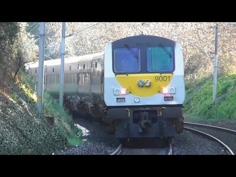 Irish Rail 201 Class Loco + Enterprise Train - Raheny Station, Dublin