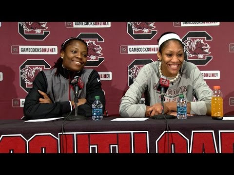 Sarah Imovbioh & A'ja Wilson Post-Game Press Conferenece (UNC Greensboro) - 11/15/15