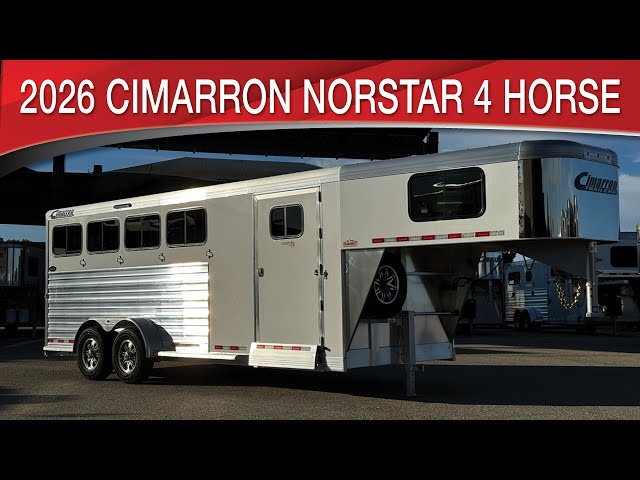 Preview image of 2026 Cimarron Norstar 4 Horse Gooseneck youtube video