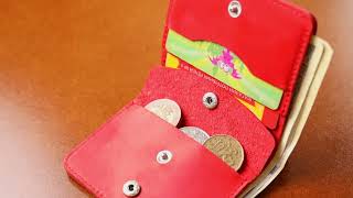 Жіноче вінтажне шкіряне портмоне Shvigel 16602 червоне