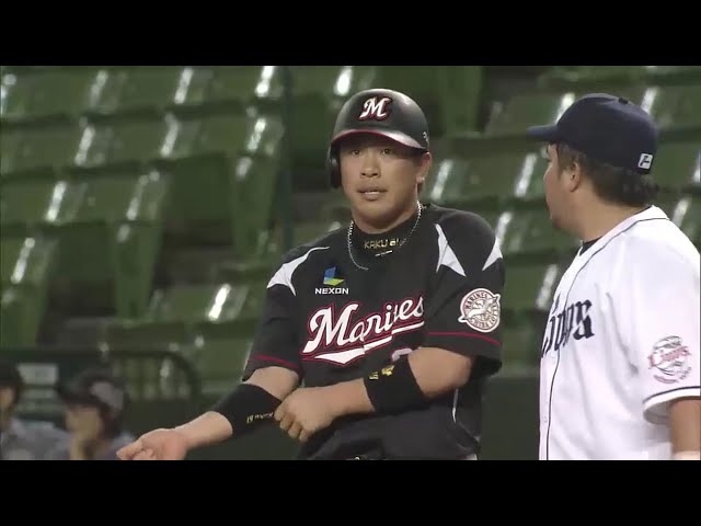 【1回表】マリーンズ・角中のタイムリーで初回に先制!! 2016/9/8 L-M