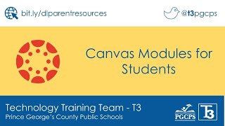 PGCPS Canvas Modules for Students