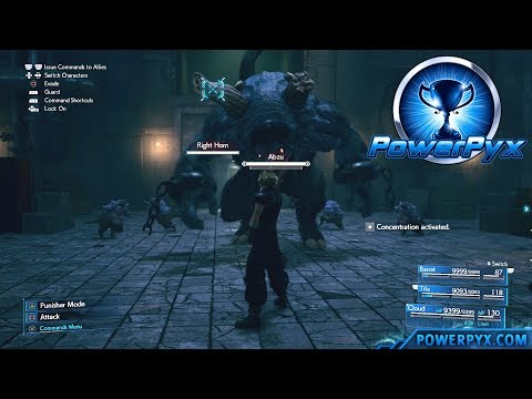 Final Fantasy VII Remake - Abzu & Shoats Boss Fight (HARD DIFFICULTY) - Chapter 14