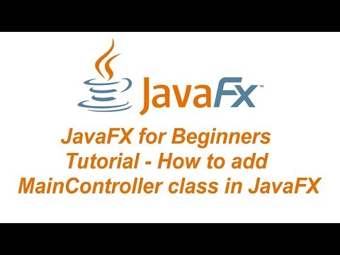 JavaFX and MySQL for Beginners Tutorial - How to add controller class in JavaFX