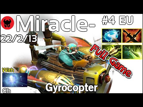 Miracle- [Liquid] plays Gyrocopter!!! Dota 2 Full Game 7.21