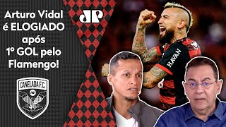 ‘O Vidal é uma estrela, e eu te digo que no Flamengo…’; astro chileno é exaltado após gol