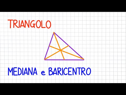 TRIANGOLO mediane e baricentro con Geogebra          _ GE20