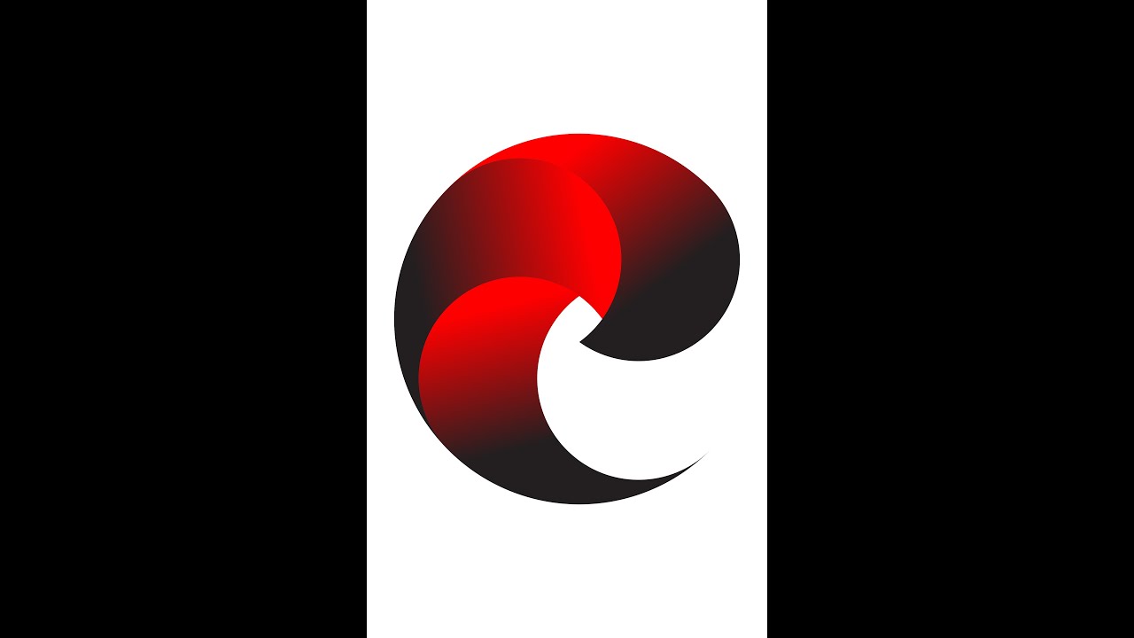 Design a Gradient Logo Illustrator Tutorial #shorts #illustrator