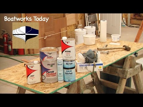 Rebuilding A Foam Cored Rudder Part 5~ Applying Pettit Protect Barrier Coat