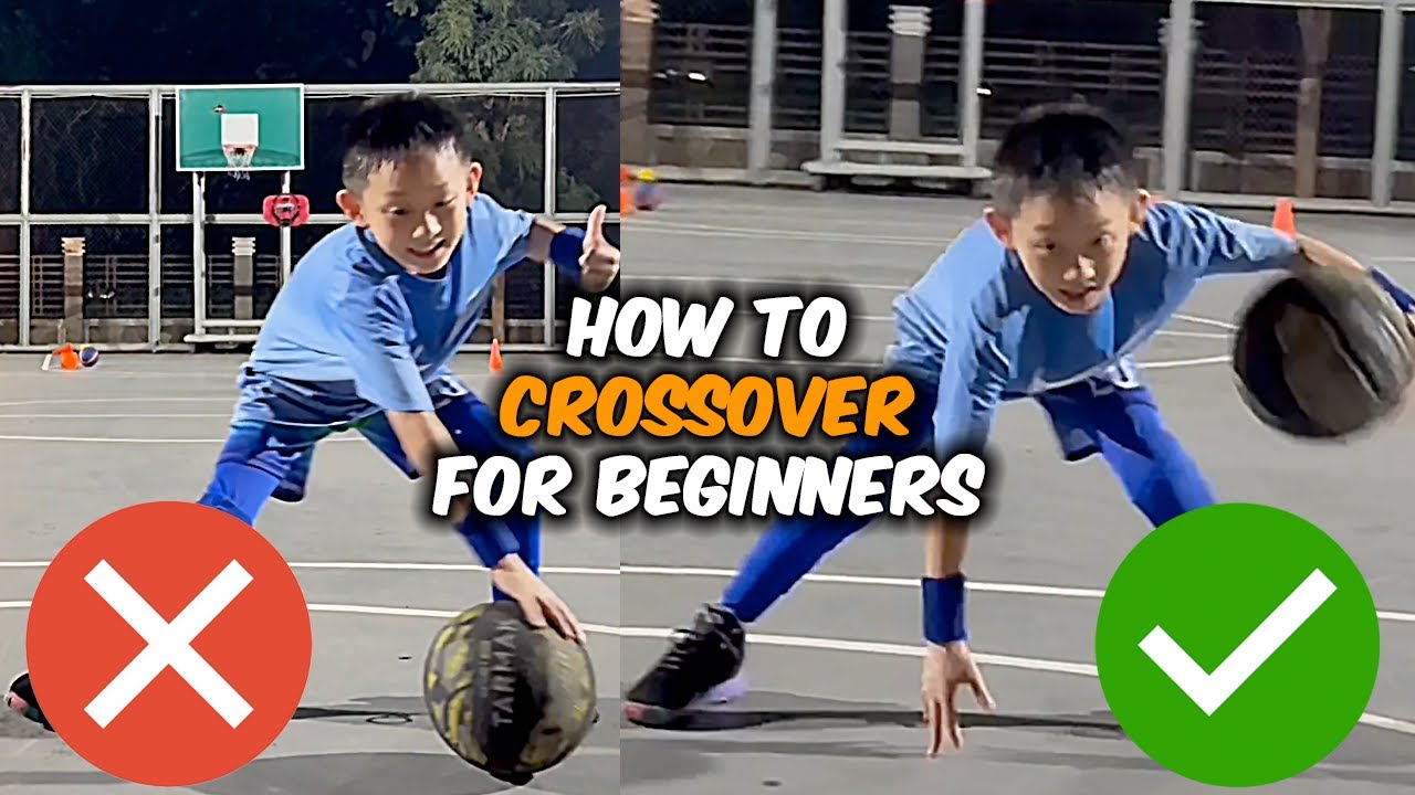 How To Crossover For Beginners | Dribble Drill for Kids Basketball Training