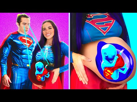 SUPERHEROINES PREGNANT FOR 24 HOURS *We Fight for Mau* | Karla Bustillos