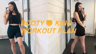 BOOTY KING 12 WEEK BOOTY TRANSFORMATION | GETTING SLIM THICC | WORKOUT WITH ME