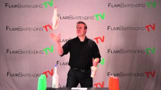 Juggling 3 Bottles: Step 4 (Flair Bartending TV Lesson 100)