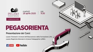 PegasOrienta: Scienze dell'Educazione e della Formazione L19 e Scienze Pedagogiche