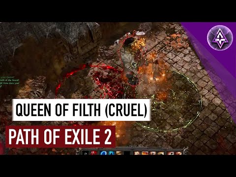 Path of Exile 2 - The Queen Of Filth (Cruel Difficulty) - Boss Fight