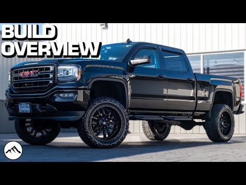 BUILD OVERVIEW: Lifted 2018 GMC Sierra 1500 | 7 Inch Rough Country Lift | 22x10 Fuel Sledge Wheels