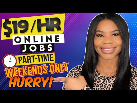 🏃🏾♀️ *HURRY & APPLY!* $19/hr Part-Time Work-From-Home Jobs! Weekends Only + Great Benefits!!