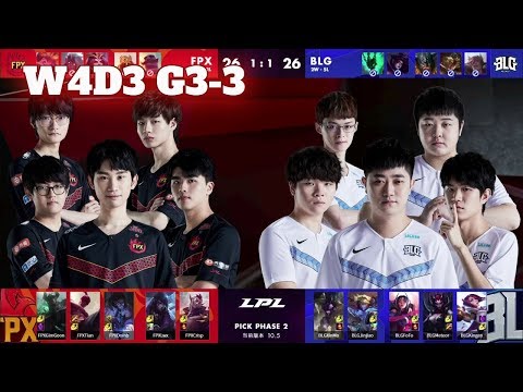 BLG vs FPX - Game 3 | Week 4 Day 3 LPL Spring 2020 | Bilibili Gaming vs FunPlus Phoenix G3
