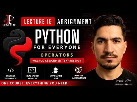 Python Complete Course 2026 15 Python Assignment And Walrus Operators Complete Tutorial