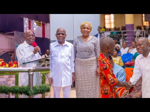 Gov Alex Otti, OFR, & wife worship At Mountain of Fire Umuahia To Mark 8th Anniversary Of the Region