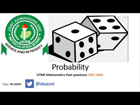Jamb's Utme Past questions 1997-04 | Probability | Mathematics