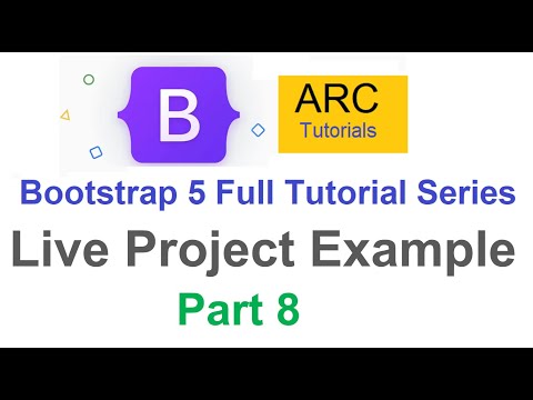 Bootstrap 5 Tutorial For Beginners 8 Live Project Design Example 3