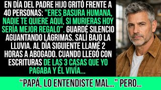 Mi Hijo Dijo "Eres Basura, Nadie Te Quiere". Guardé Silencio. Al Día Siguiente...