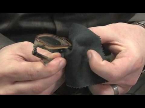 Cleaning Full Frame Glasses with Microfiber Cloth