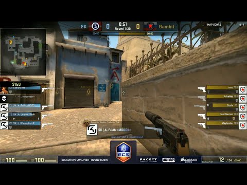 SK Gaming vs Gambit Gaming | Map 2 (Mirage) | ECS European Qualifier 2016