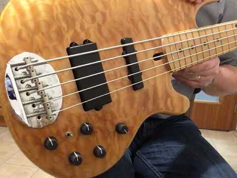 Lakland Skyline 55-02 Deluxe Quilted maple top - a short demo