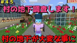 【マイクラ/Switch/統合版】サバイバル生活＃４５　村の地下が怪しいんです！村の地下を調査したら、大変な事が起こってた！