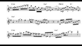 Michael Brecker  ¨Timeline¨ / solo transcription (transcribed by A.Zhulyev)