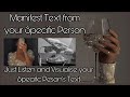 Your Specific Person will text you- Listen and Visualise their Text - TEXT FROM CRUSH SUBLIMINAL