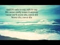 daughtry Never Die ( lyrics) 