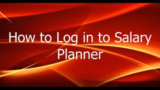 How to Log In to Salary Planner