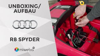 Aufbauvideo - Audi R8 Spyder - Kinderelektroautos - Deutsch