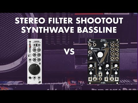 Stereo Eurorack Filter Shootout - Synthwave Bassline