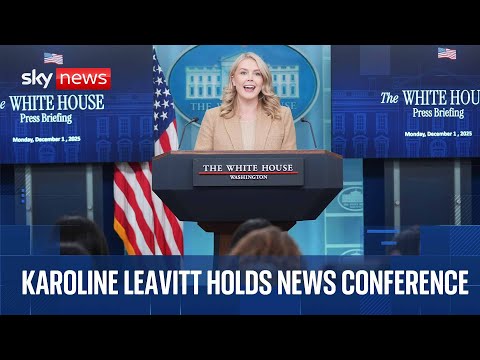 Trump's press secretary Karoline Leavitt questioned about Venezuela boat strike at briefing