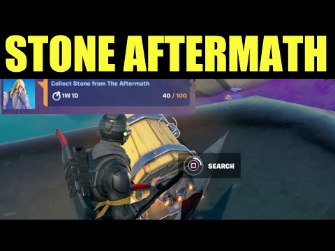 Collect stone from the aftermath - Fortnite