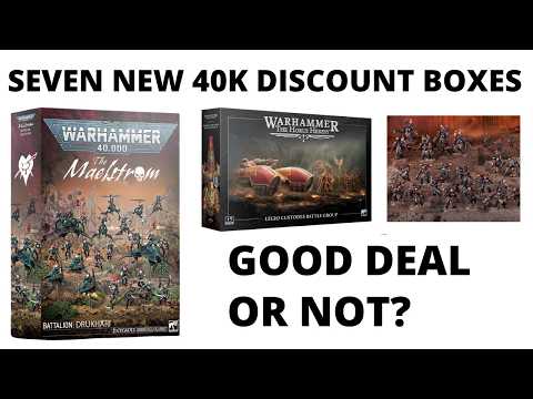 Seven New Discount Box Sets for 40K? Daemons, Tzaangors, Votann, Custodes, Drukhari, Chaos + Eldar!